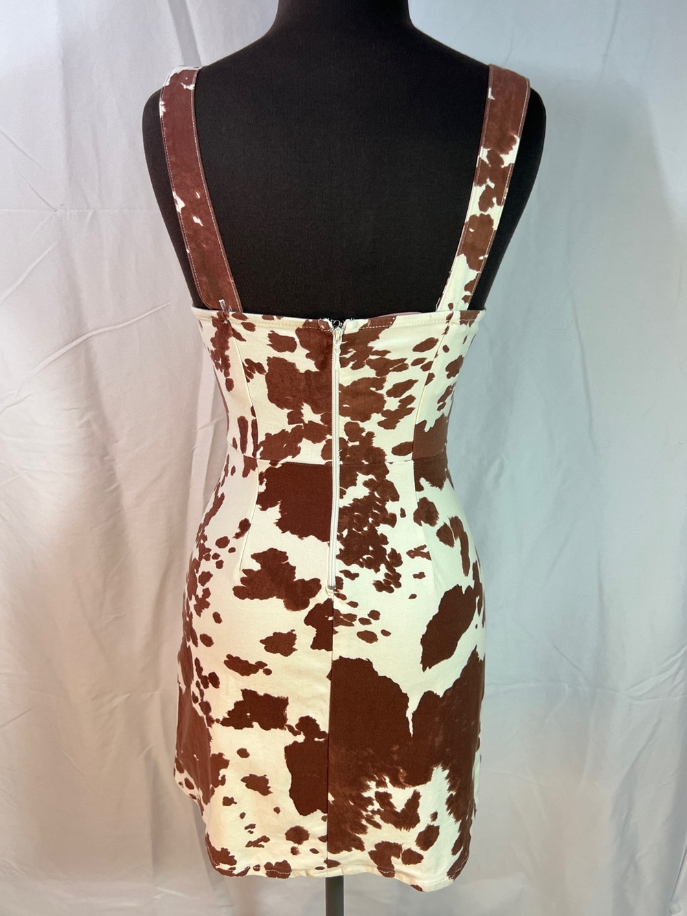 Show Me Your Mumu Dorothy Dress - XS - Holy Cow sleeveless animal print mini - Picture 3 of 11
